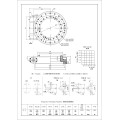 excavator slewing bearing drive SE17 Worm Gear Enclosed Slewing Drive for Solar Tracker